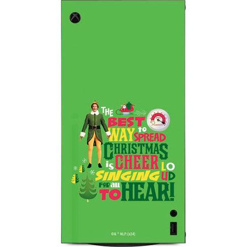 Elf Spread Christmas Cheer XBox Series X Digital Edition Console Skin